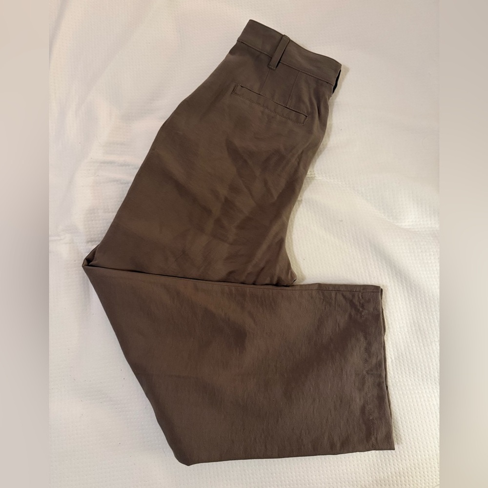 Madewell Wide Leg Pants in Brown